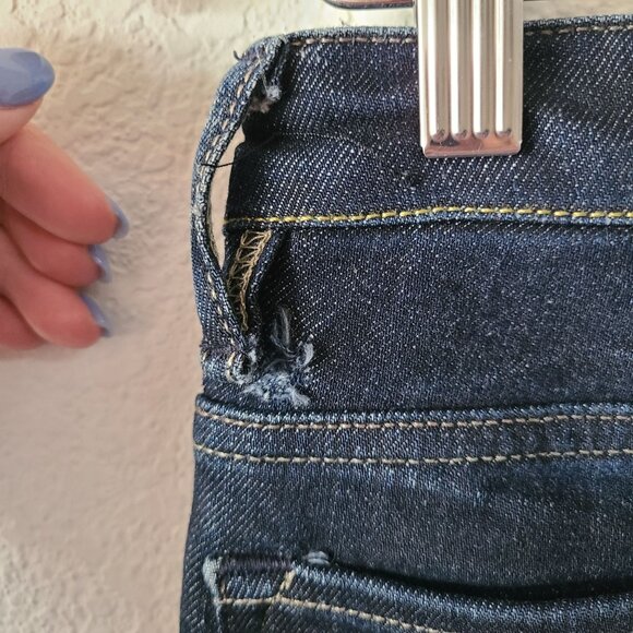 All Saints Spitalfields US Women's Size 28 Dark Wash Skinny Jeans Mid Rise - Picture 8 of 11